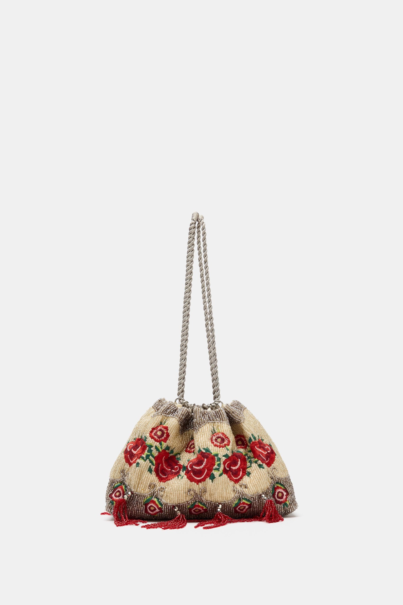 Zw Collection Beaded Handbag - Multi-Color - One Size Only