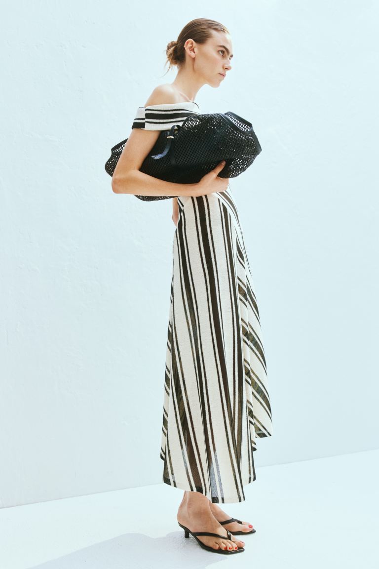 Knit One-Shoulder Dress