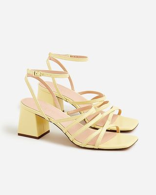 Layne Strappy-Sandal Heels in Leather