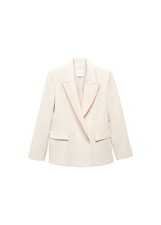 Double-Breasted Suit Blazer - Women