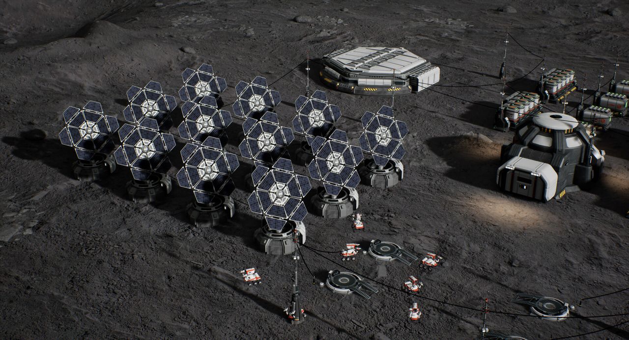 Image from lunar colony game The Crust