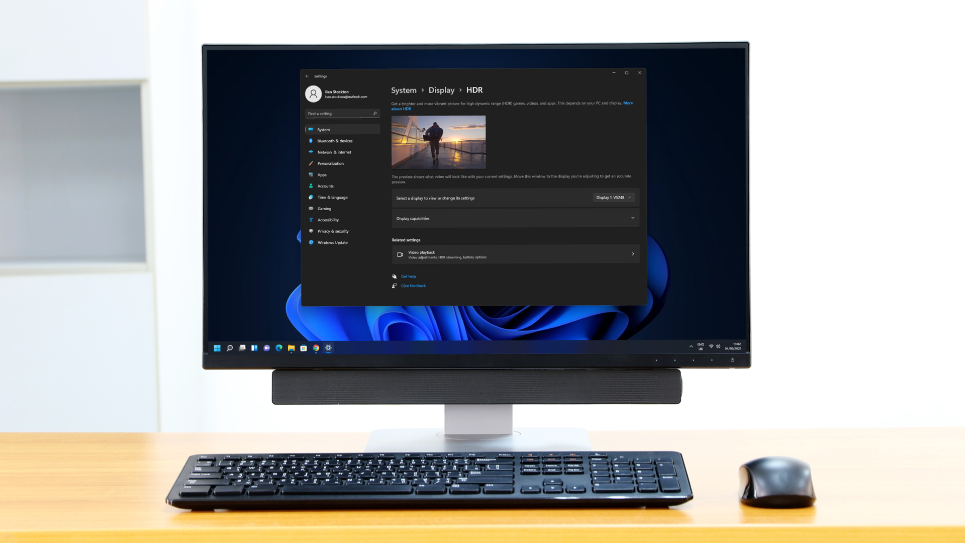 Bureau Windows 11 sur un PC tout-en-un