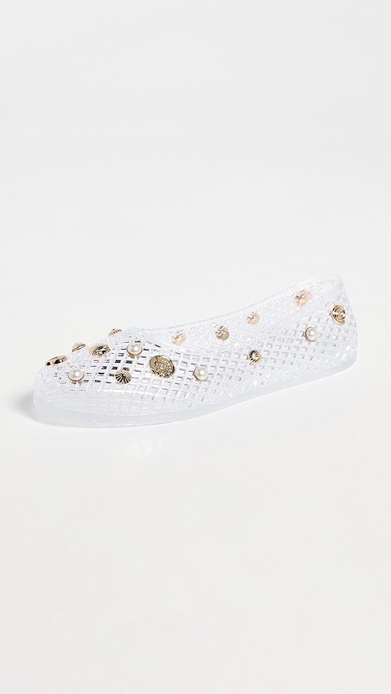 Ancient Greek Sandals Iro Charm Jelly Flats