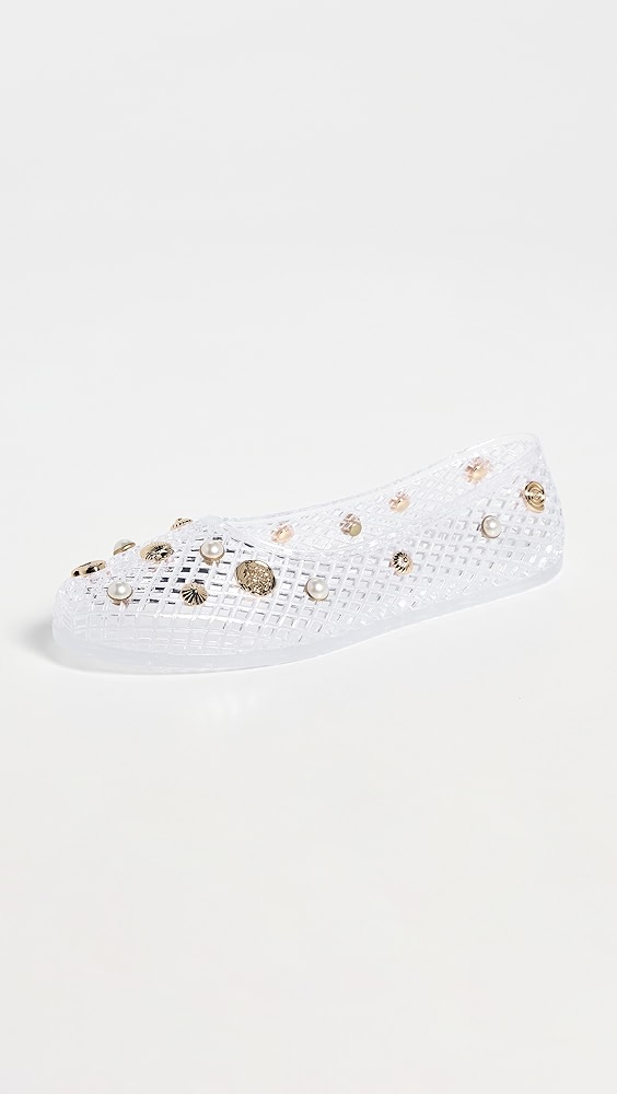 Ancient Greek Sandals Iro Charm Jelly Flats