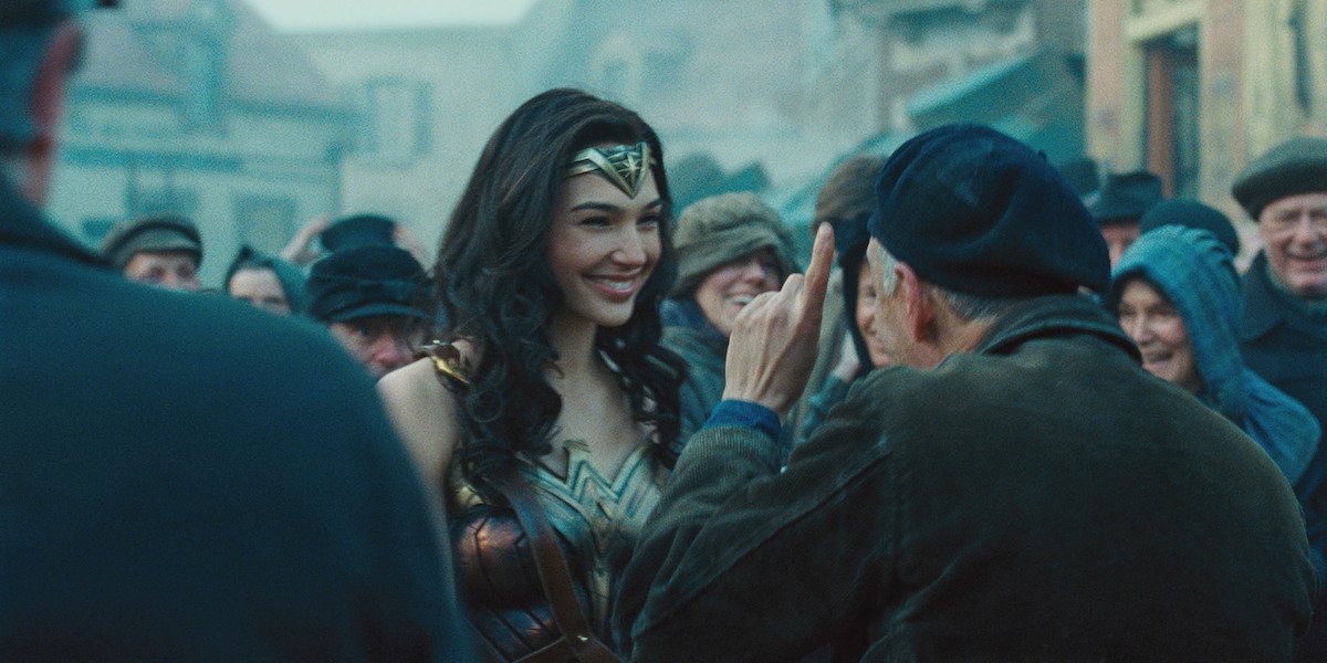 Wonder Woman smiling