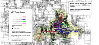 best design ideas: a very complicated bus map