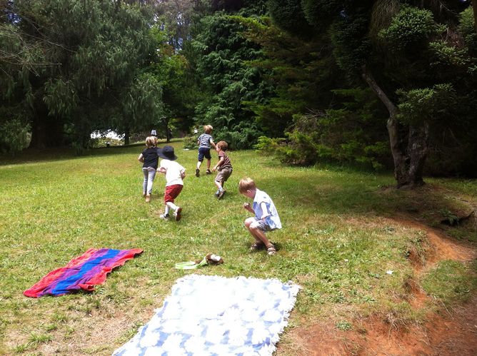 Children playing outside