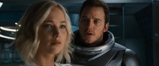 Jennifer Lawrence og Chris Pratt i Passengers