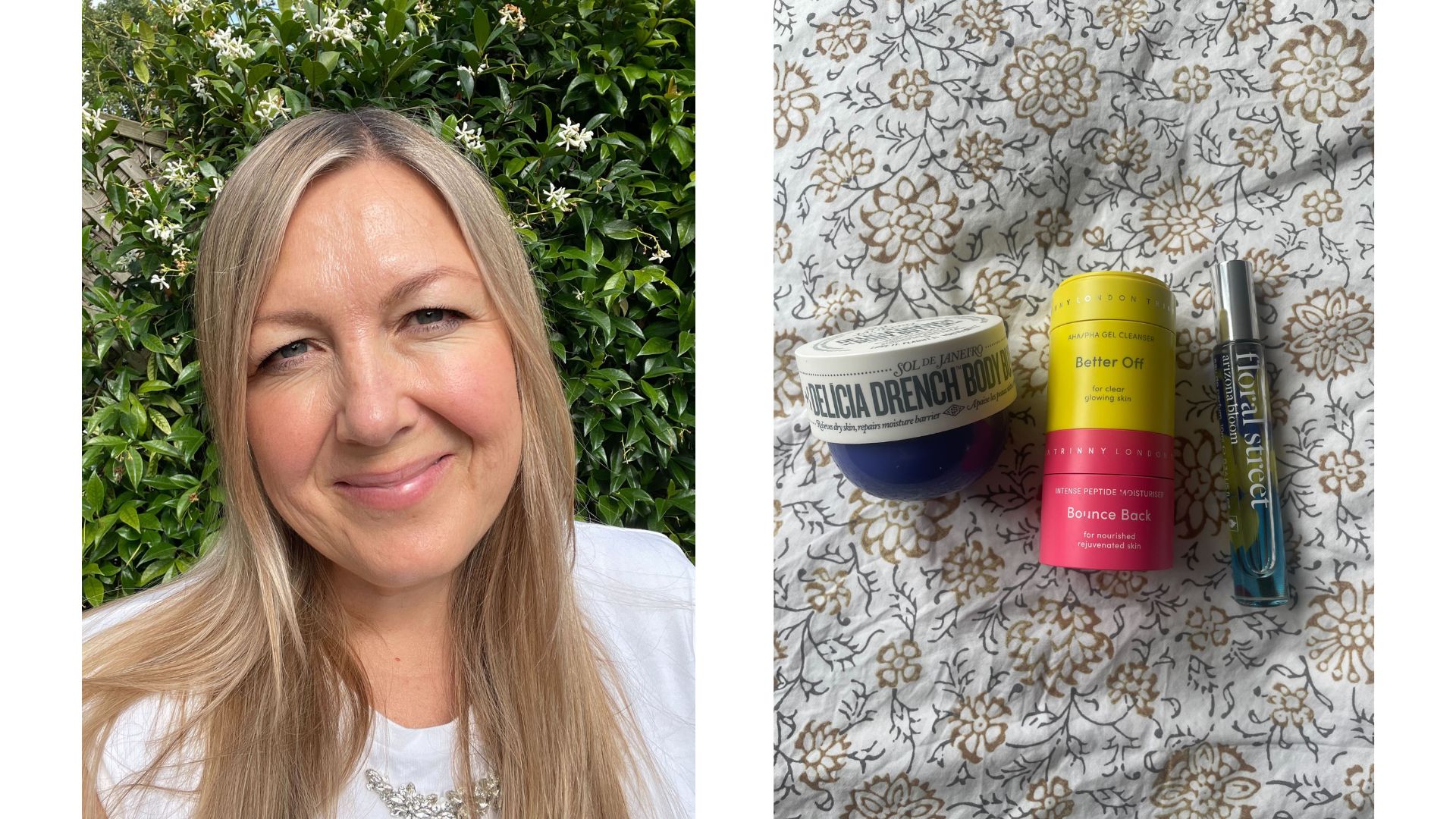 an image of beauty director Sarah's holiday beauty essentials