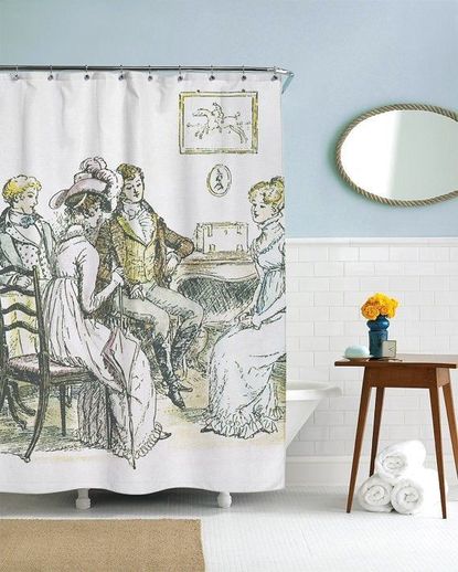 Sharp Shirter Jane Austen Shower Curtain