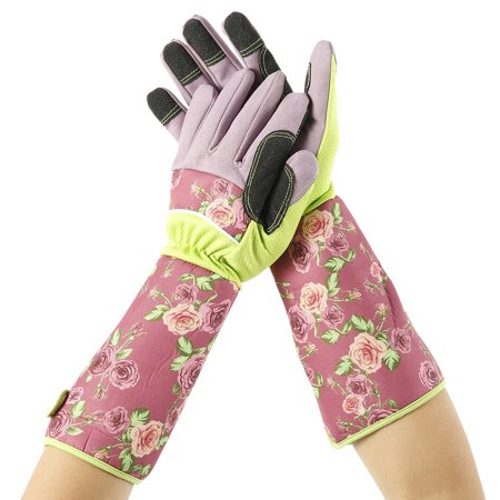 Euwbssr Thorn Proof Ladies Garden Gauntlet With Long Sleeves Long Gardening Gloves for Women Arms Elbow Protective Long Thorn Proof Garden Gloves for Rose Pruning