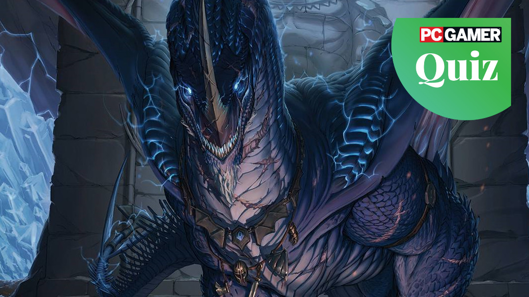 A blue dragon in Dungeons & Dragons.