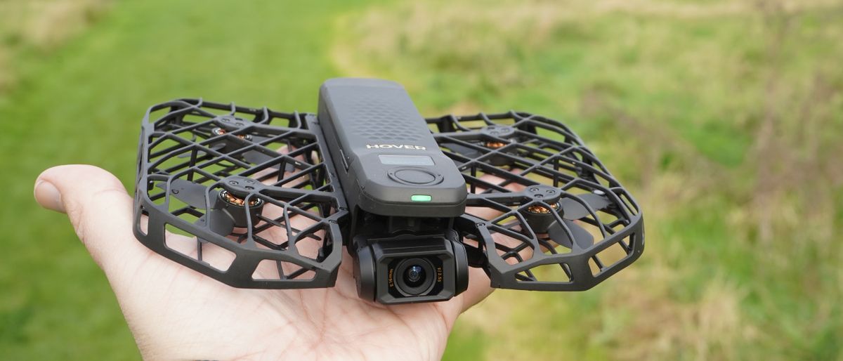 HoverAir X1 Pro Max drone in hand or flight