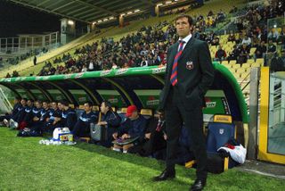 Steaua Bucharest coach Walter Zenga during a game against Parma in 2004/05.
