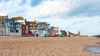 Lyme Regis beach, a great option for a UK staycation