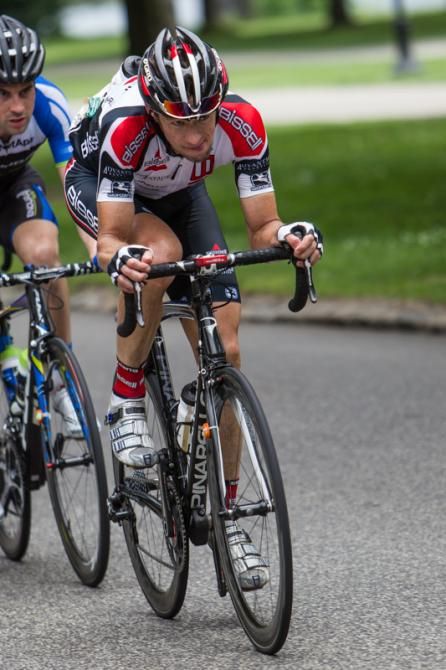 Jason McCartney (Bissell) took some heavy pulls on the front to bring the break back