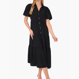 black shirtdress