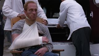 Bogs goes into ambulance in The Shawshank Redemption