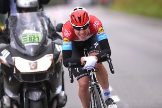 Bob Jungels off the front at La Flèche Wallonne