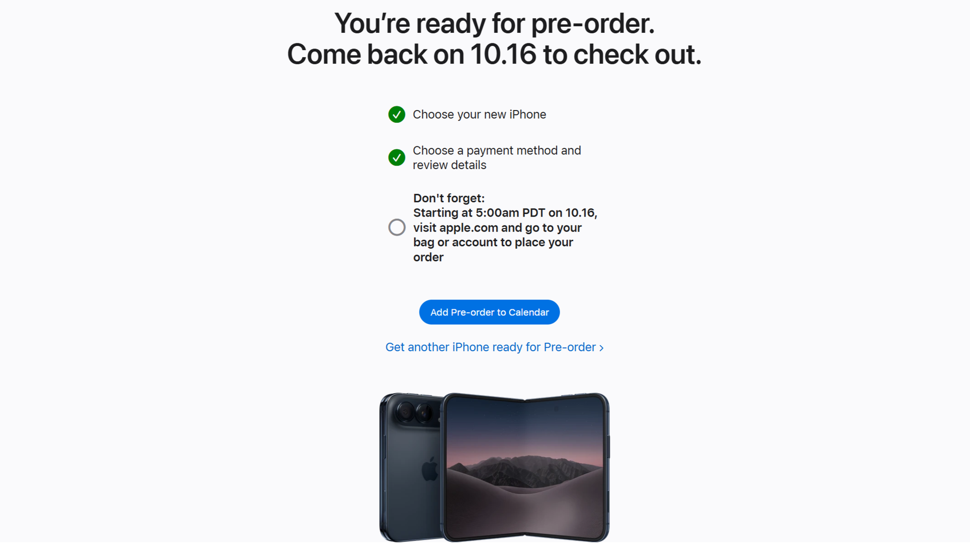 iphone duo pre-order preparation pages