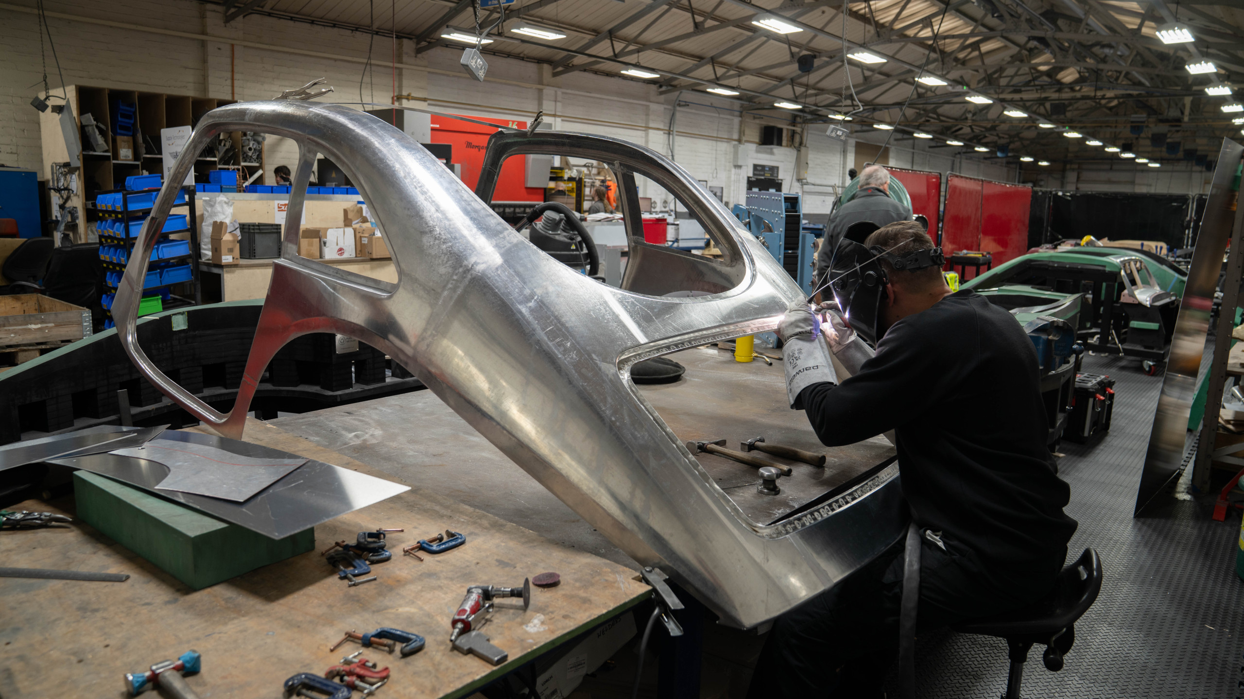 Shaping Car 0 at the Morgan factory