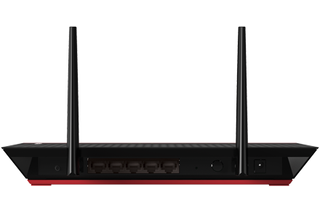 Figure 14: The rear of the EX6200 features five gigabit Ethernet ports. The absence of a USB port is due to the port's location on the front.