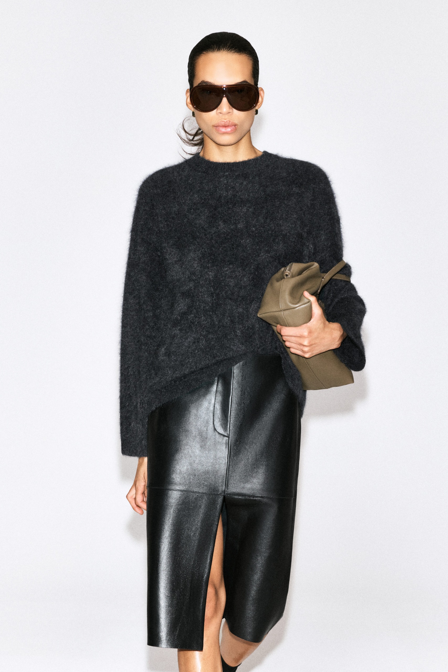 Brushed-Cashmere Crew-Neck Jumper