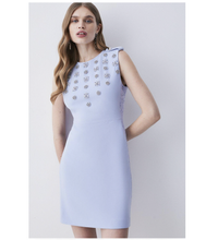 Crystal Embellished Lace Mix Mini Dress, $196.78&nbsp; (£155) | Karen Millen