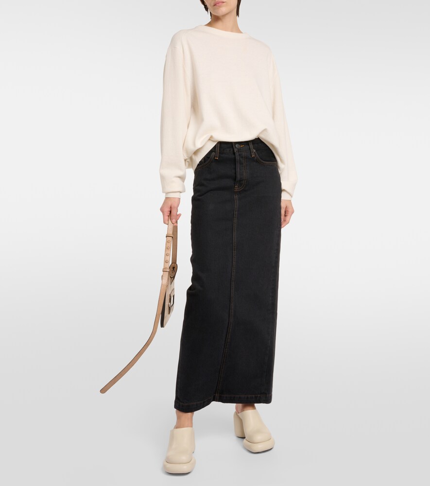 Denim Maxi Skirt