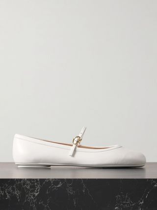 Carla Leather Mary Jane Ballet Flats