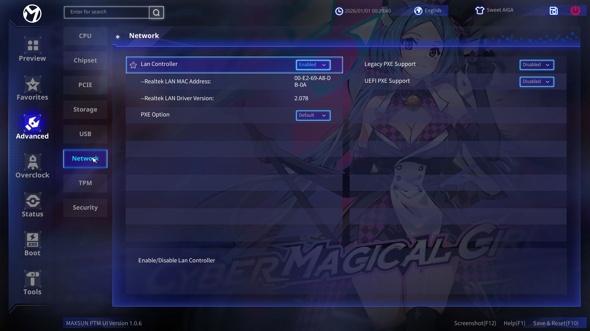 Maxsun Terminator B850M Pro II - BIOS