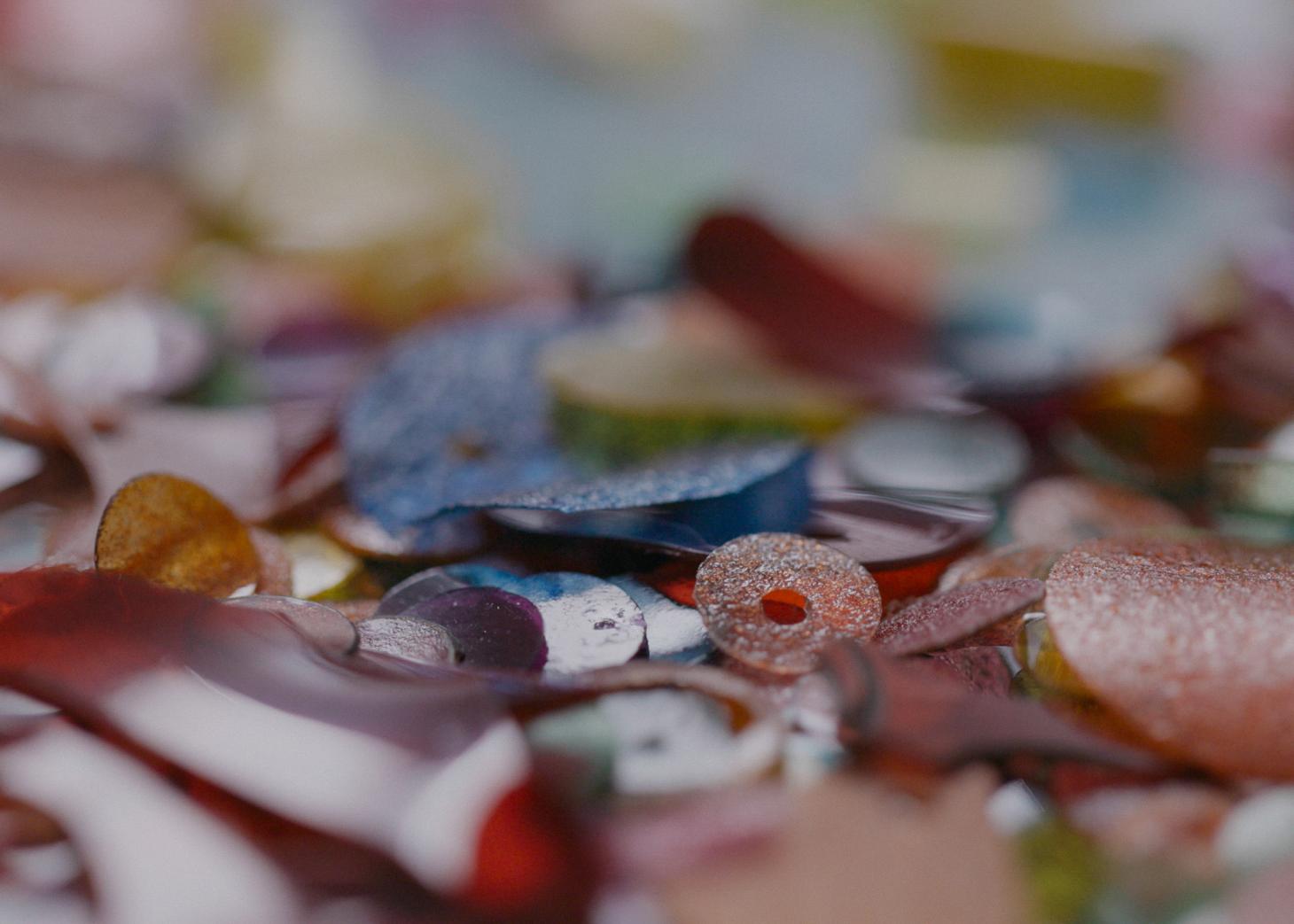 colourful sequins