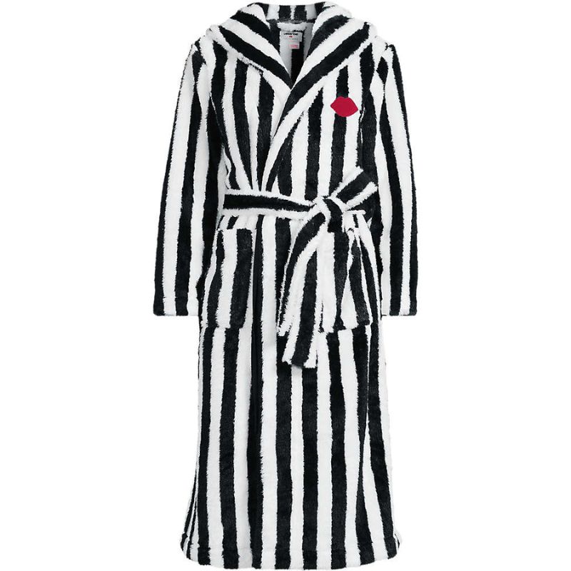 cut out image of striped dressing gown from the Lands&#039; End x Lulu Guinness collection