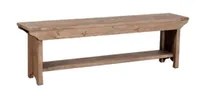 Irina rustic lodge bench, Kathy Kuo Home