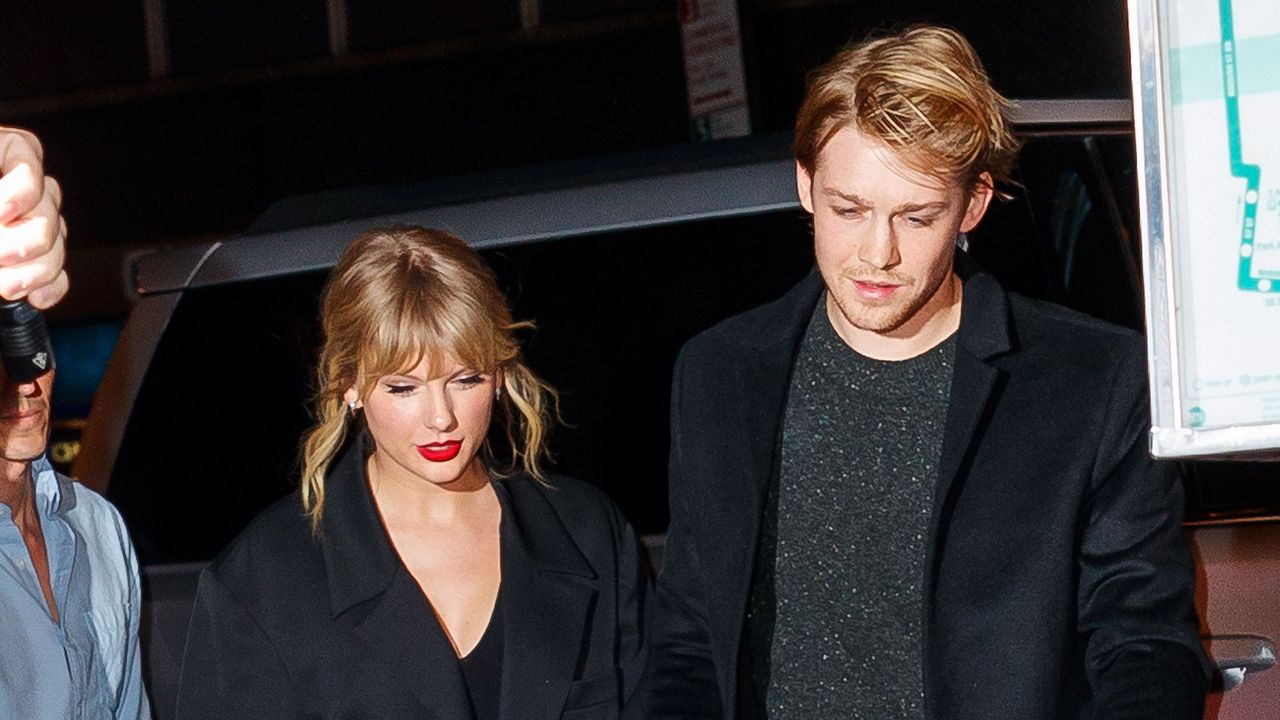 new york, new york october 06 taylor swift and joe alwyn arrive at zuma on october 06, 2019 in new york city photo by jackson leegc images