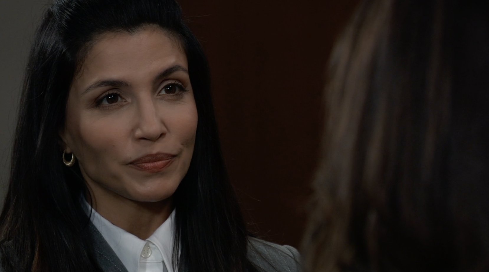 Nazneen Contractor as Turner smirking in General Hospital