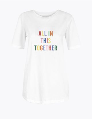 M&S Collection NHS Charities Together Slogan T-Shirt