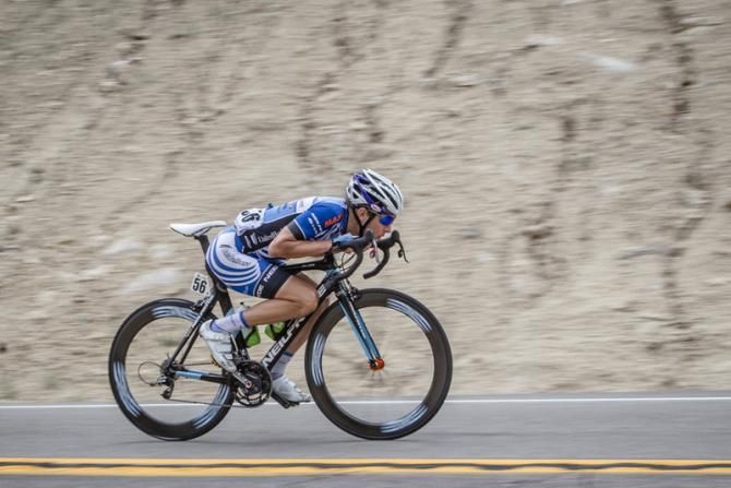 Chris Jones (UnitedHealthcare) on the descent to Cedar City.
