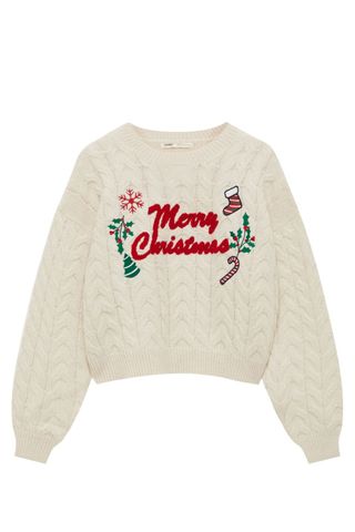 Pull and Bear Merry Christmas jumper