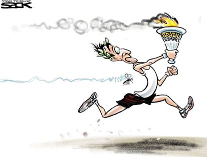 Editorial Cartoon U.S. Zika Virus Brazil Olympics