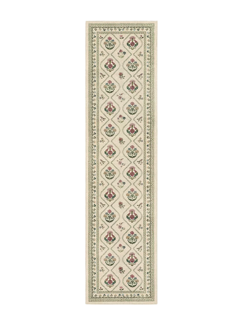 Ruggable Trellis Floral Olivia Rug, 2'6" x 7'