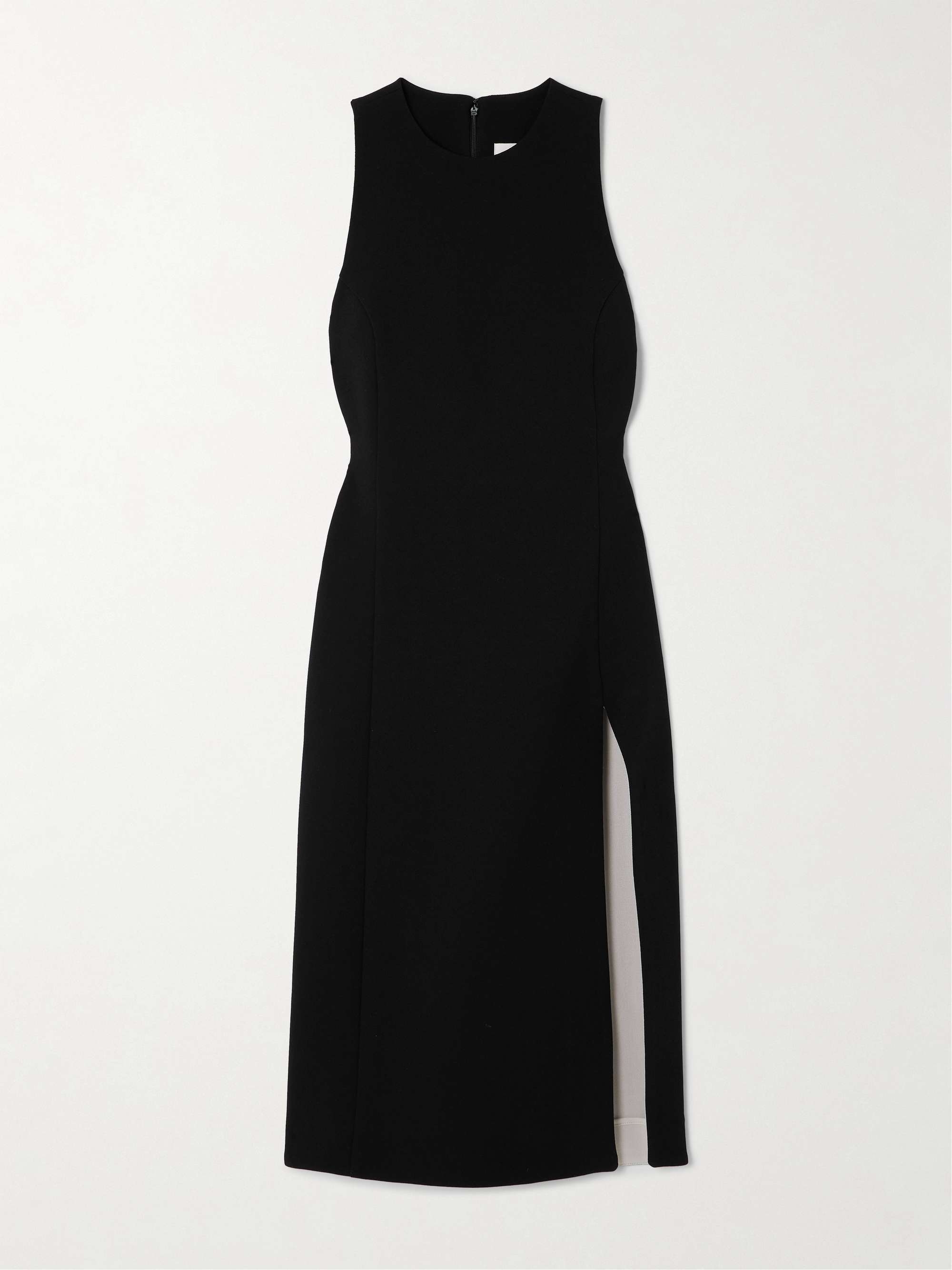 Wool-Crepe Midi Dress