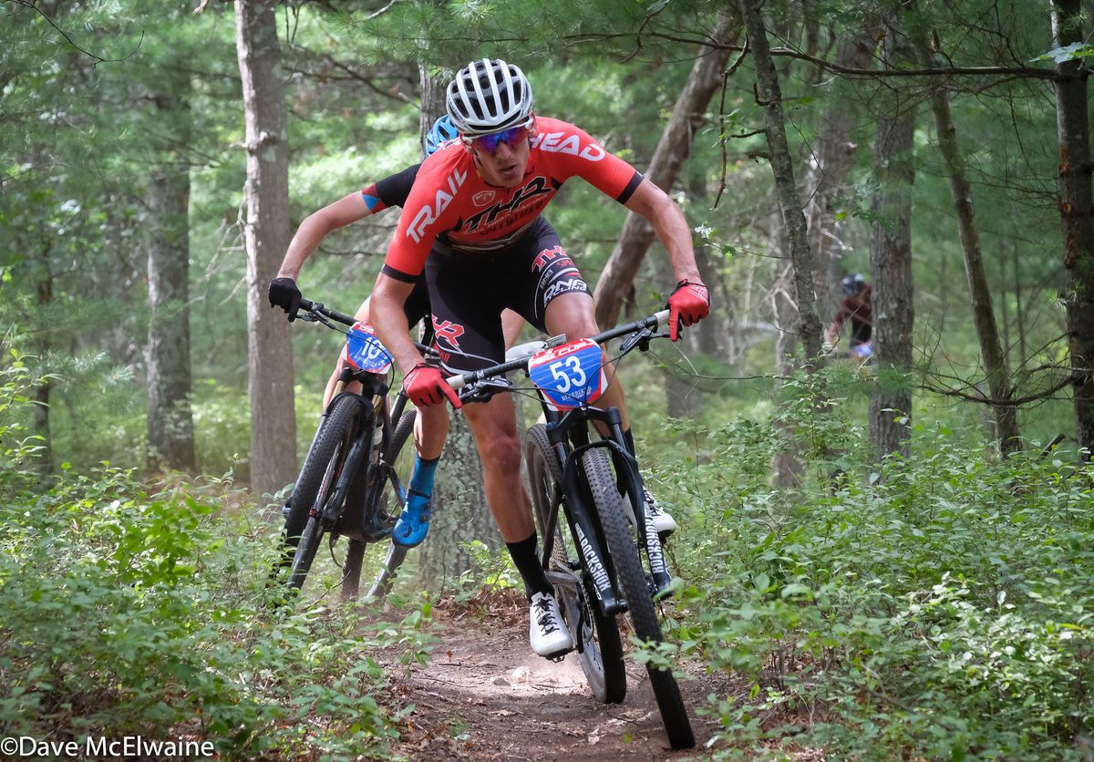 Alex Wild (Trail Head Racing) would later suffer a puncture that ended his day
