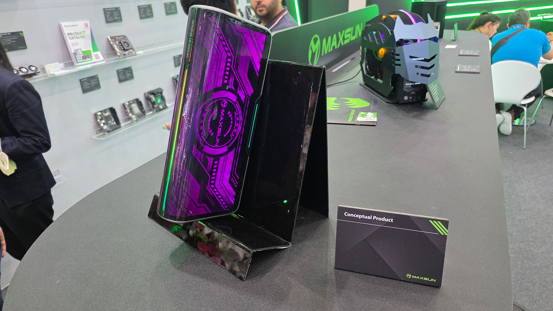 Maxsun concept RTX 50 series liquid-cooled graphics card