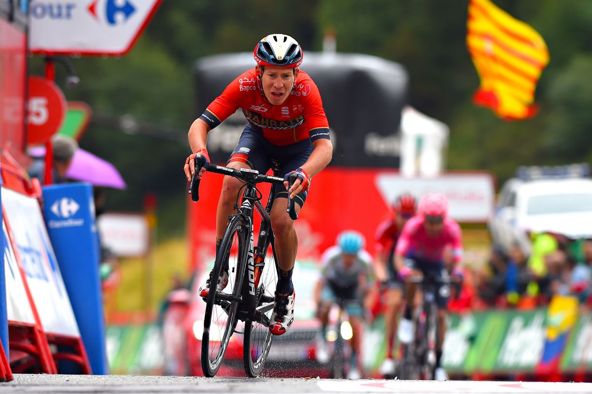 Hermann Pernsteiner finishes stage 9