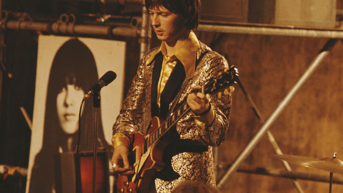 Eric Clapton of British rock group Cream performs on the TV show &#039;Ready Steady Go!&#039; in London in 1966. 