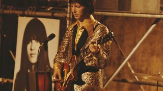 Eric Clapton of British rock group Cream performs on the TV show 'Ready Steady Go!' in London in 1966. 