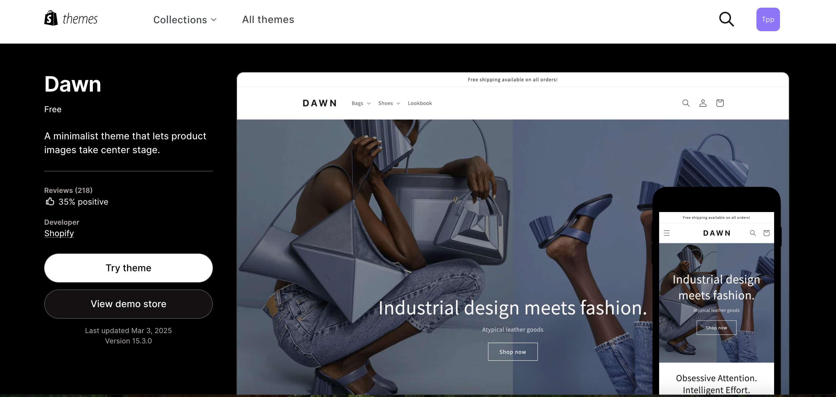 Screenshot of Shopify interface