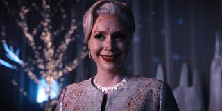 Gwendoline Christie plays Nevermore principal Larissa Weems in Wednesday.