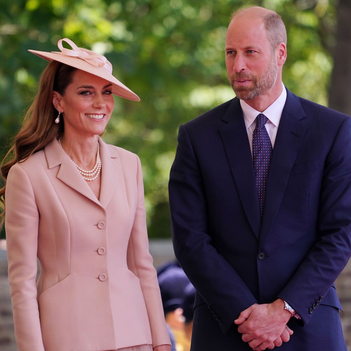The Prince and Princess of Wales attend a state visit by the President of the French Republic